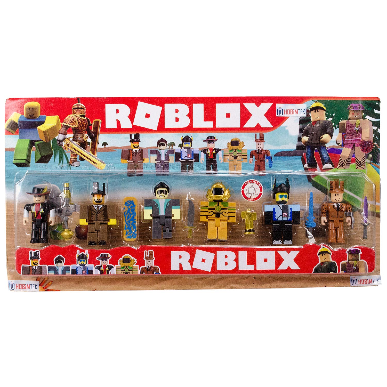 Roblox 6 Figurlu Oyuncak Karakter Seti - roblox tablet kılıfı