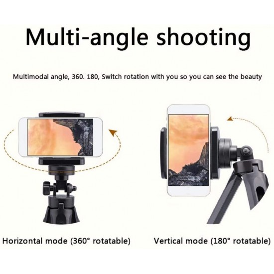 HT-530 Portatif Masa Üstü Mini Tripod 360 Derece Dönebilir 