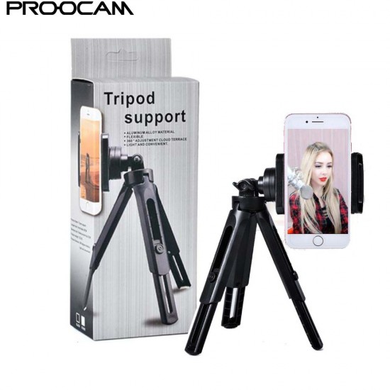 HT-530 Portatif Masa Üstü Mini Tripod 360 Derece Dönebilir 