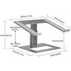 Masa için Ayarlanabilir Dizüstü Bilgisayar Standı Asansörlü Laptop Standı 10- 17.3 İnç Yükseklik Ayarlı Sehpa 