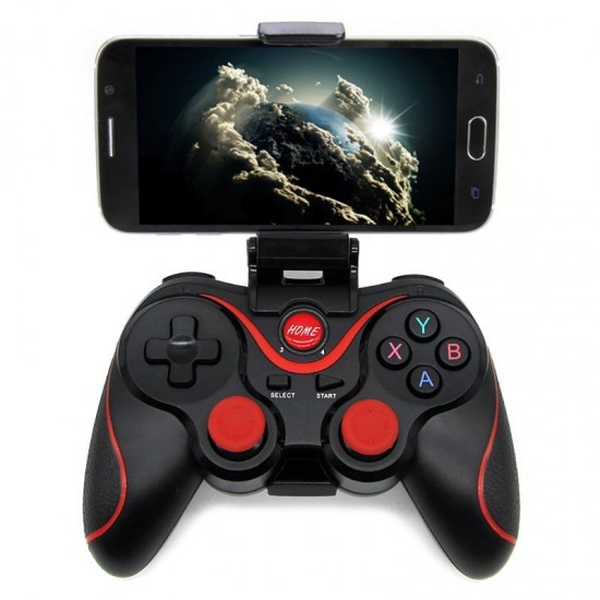 T3 Wireless Kablosuz Oyun Kolu Bluetooth Joystick Gamepad PC Telefon iOS Android 