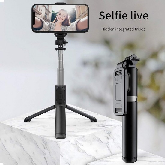 Hp-T14 Çok Amaçlı Selfie Çubuğu 101 Cm Masa Üstü Tripod Kumandalı Selfie 360 Derece Dönebilir   