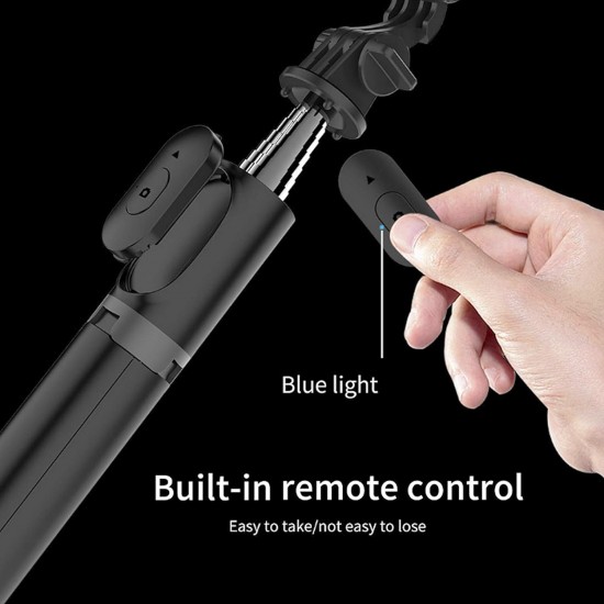 Hp-T14 Çok Amaçlı Selfie Çubuğu 101 Cm Masa Üstü Tripod Kumandalı Selfie 360 Derece Dönebilir   