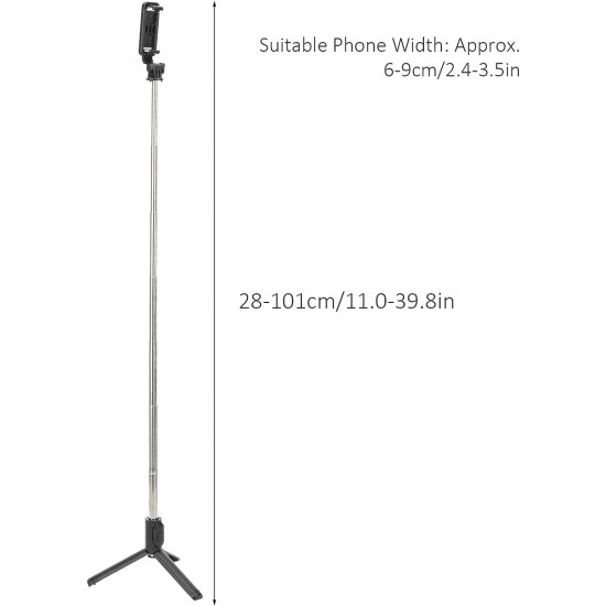 Hp-T14 Çok Amaçlı Selfie Çubuğu 101 Cm Masa Üstü Tripod Kumandalı Selfie 360 Derece Dönebilir   