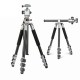 HT-T03 Çok Fonksiyonlu 360 Crossbar Tripod Profesyonel Yatak Dikey Panoramik Başlı Tripod Makro Hassas 160 Cm