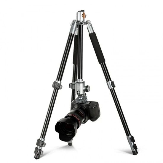 HT-T03 Çok Fonksiyonlu 360 Crossbar Tripod Profesyonel Yatak Dikey Panoramik Başlı Tripod Makro Hassas 160 Cm