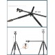 HT-T07 Profesyonel Tripod 200 Cm Yatay Kullanım Çok Fonksiyonlu Panoromik Kafa 360 Derece Dönebilir