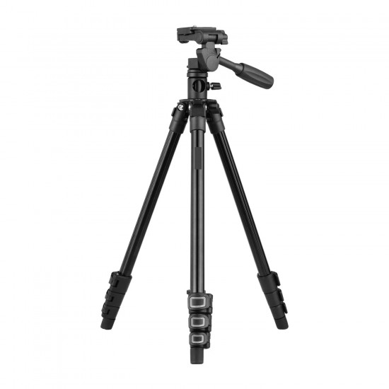 HT-T02 Profesyonel Tripod 154 Cm Yatay Kullanım Çok Fonksiyonlu Panoramik Kafa 360 Derece Dönebilir