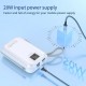 Hepu HP-A02 20.000 mAh Dijital Göstergeli Dahili Çoklu Kablolu Powerbank 22.5W Hızlı Şarj Destekli Pd Şarj Usb lightning Type C Power bank